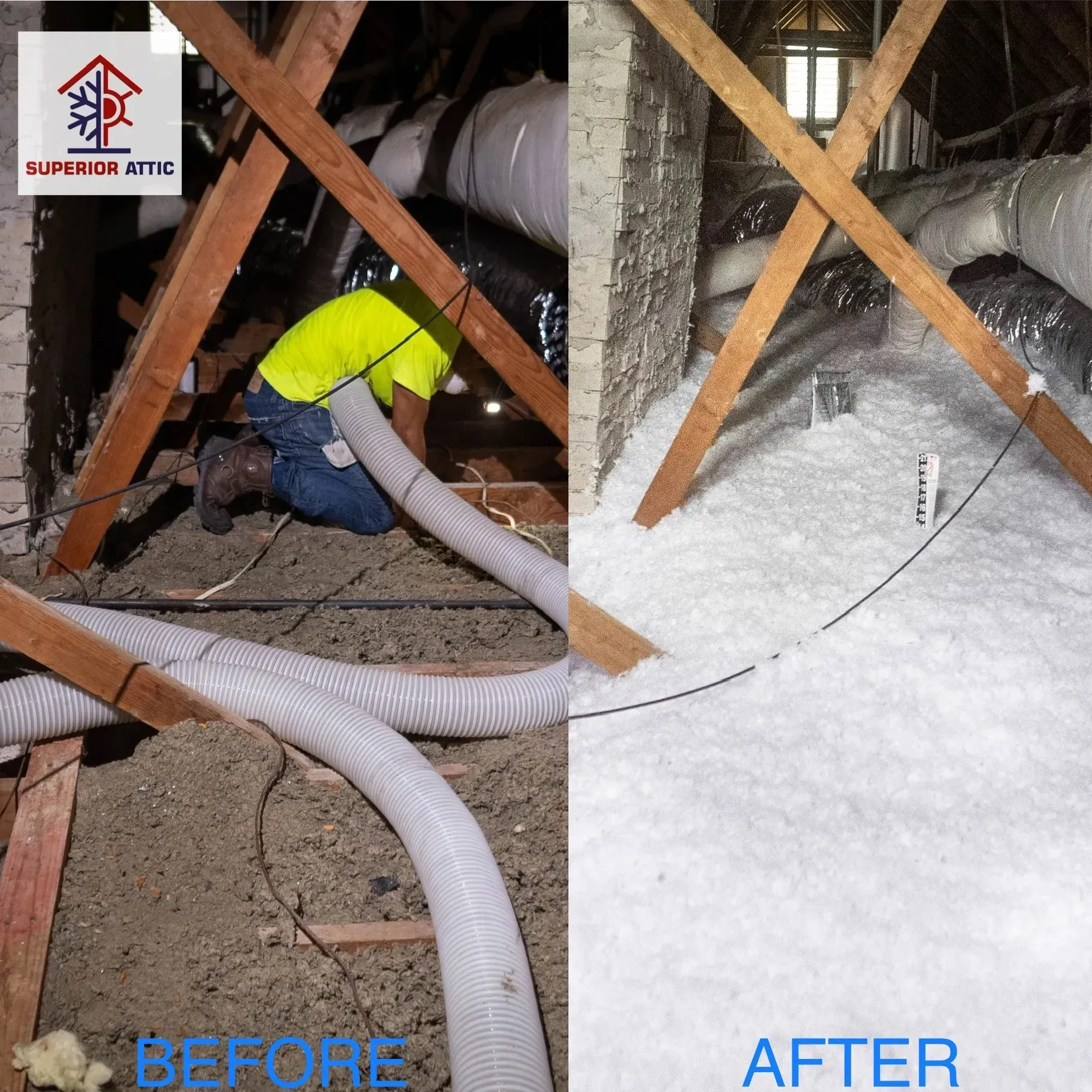 Full Attic Restoration — Fibreglass